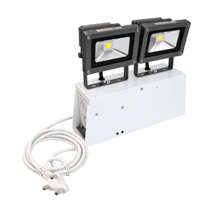Emergency LED Flood Light Fitting - 1 x 20W flood product image on a transparent background