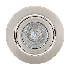 LED Downlight - Tilt Holder - Satin Chrome on a white background