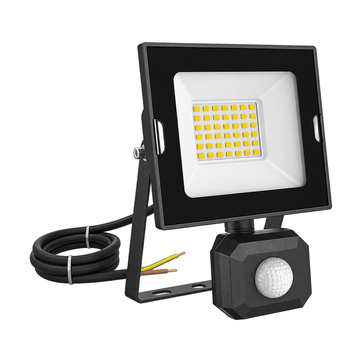 LED Flood Light - Oober 30W Motion Sensor - Warm White (3000K) on a transparent background