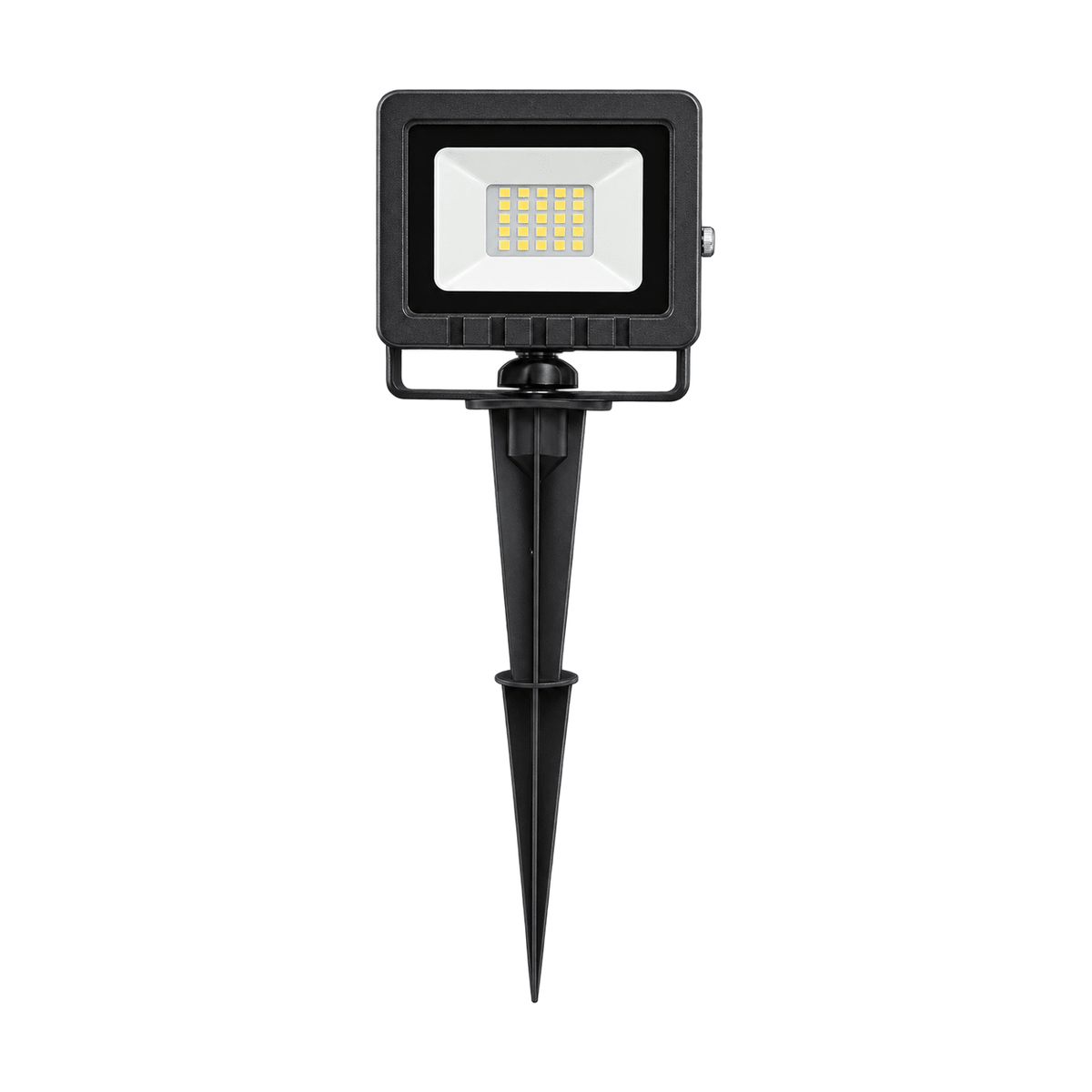 LED PVC Garden Flood Light & Spike - 20W on a white background