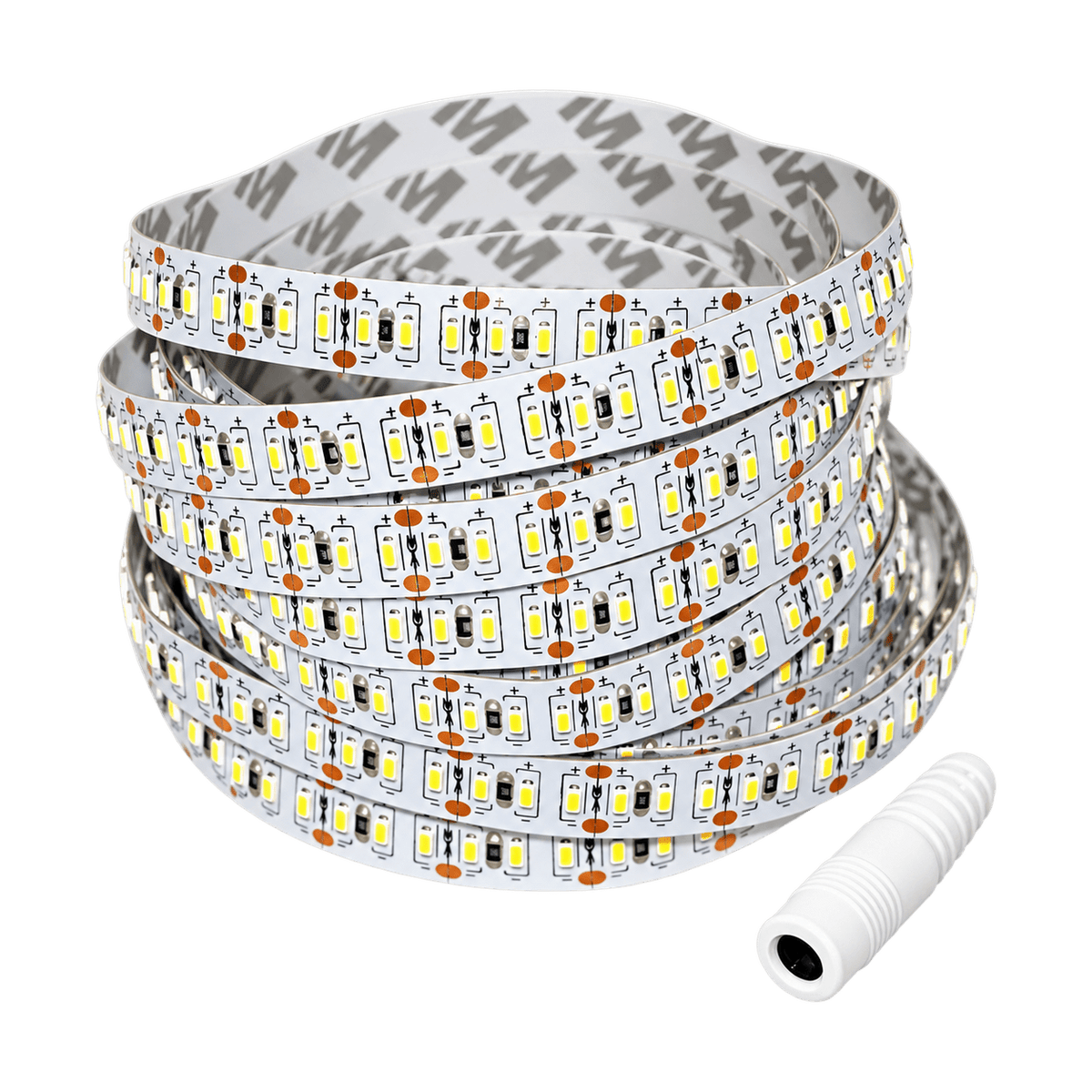 LED Striplight 12V - 3014 IP20 204 LED - Warm White (3000K) on a transparent background