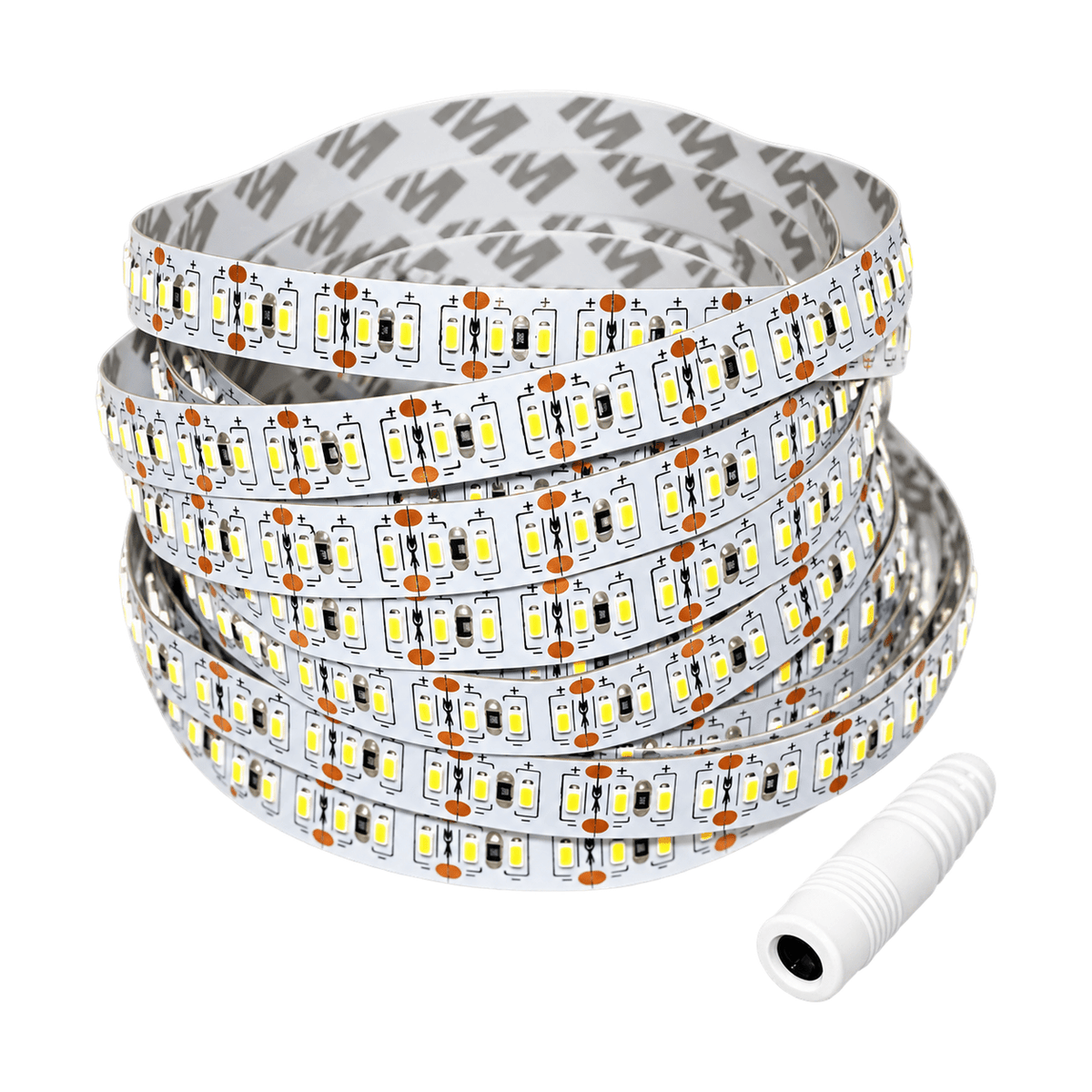 LED Striplight 12V - 3014 IP20 204 LED - Warm White (3000K) on a white background