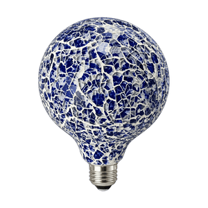 Decorative LED Bulb - 6W Mosaic - Dark Blue on a transparent background