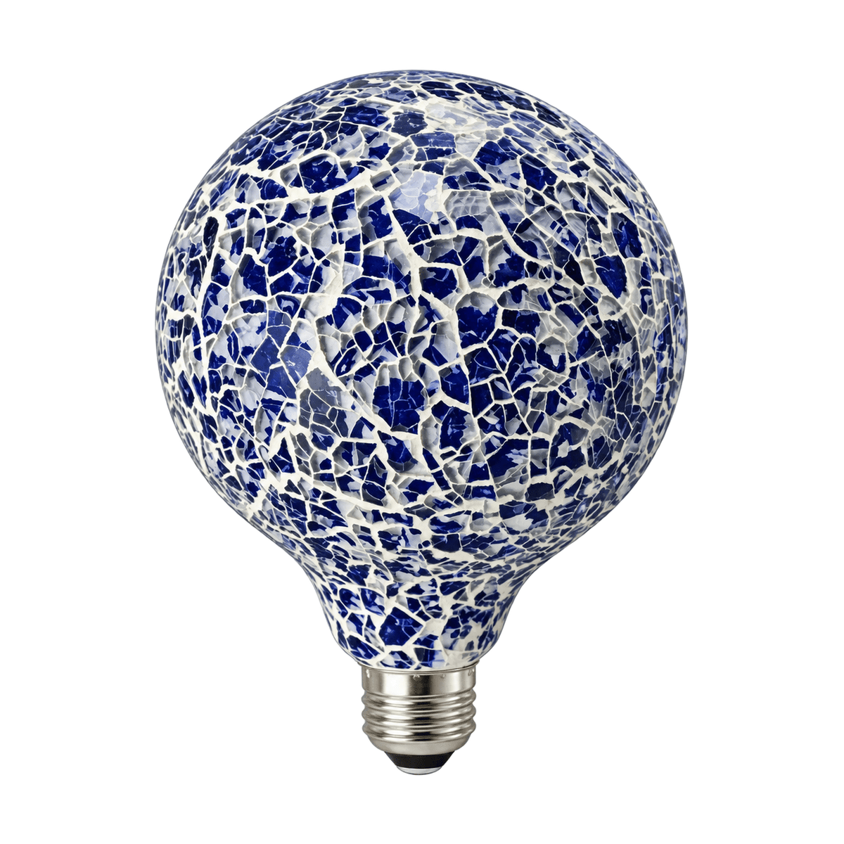 Decorative LED Bulb - 6W Mosaic - Dark Blue on a white background