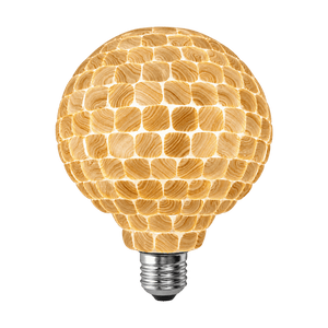 Decorative LED Bulb - 6W Mosaic - Champayne on a transparent background
