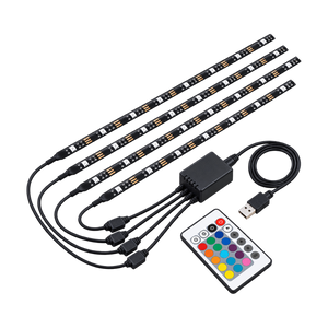 LED Television Mood Striplight Kit - RGBW - 4 x 500mm on a transparent background