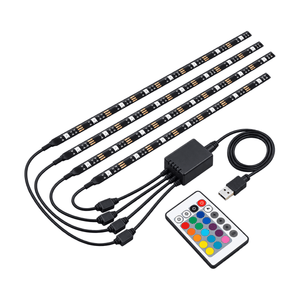 LED Television Mood Striplight Kit - RGBW - 4 x 500mm on a white background