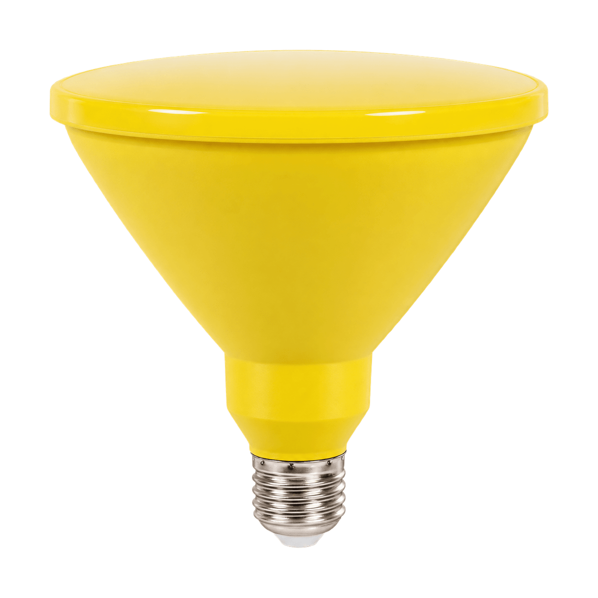 14W PAR38 LED Bulb - Yellow on a white background