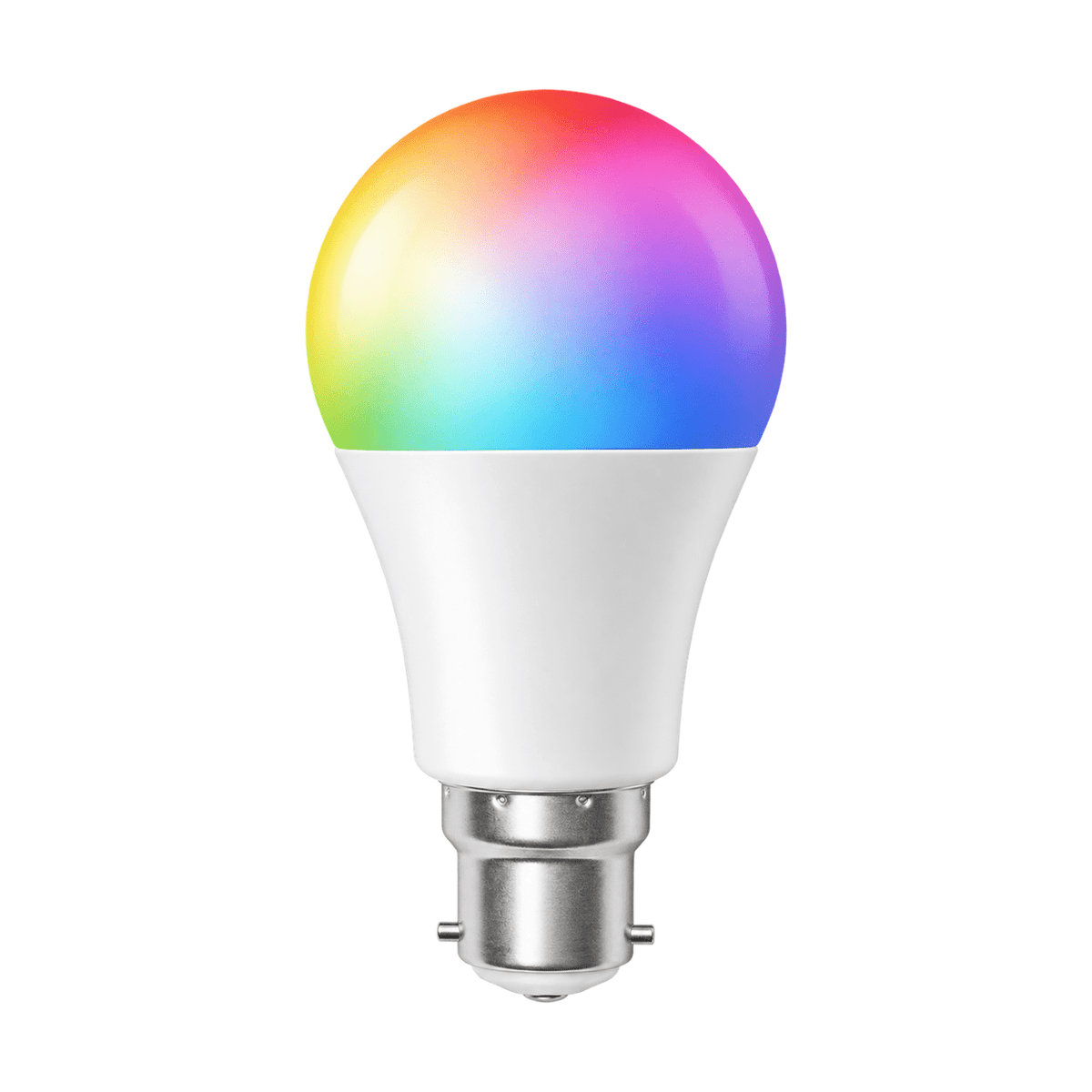 Smart LED RGBW A60 Globe - B22 on a white background