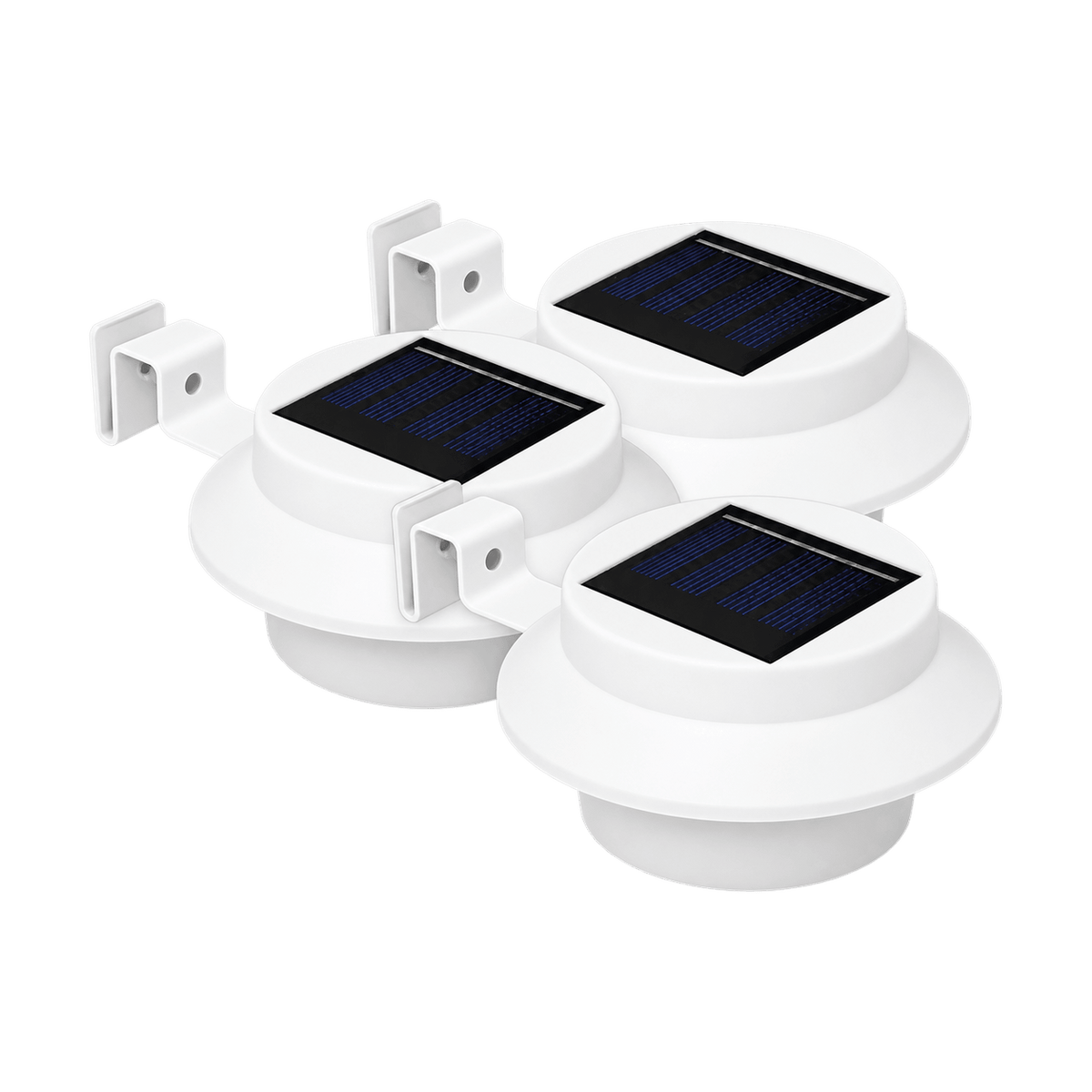 Solar Gutter Light - 3 Pack on a transparent background
