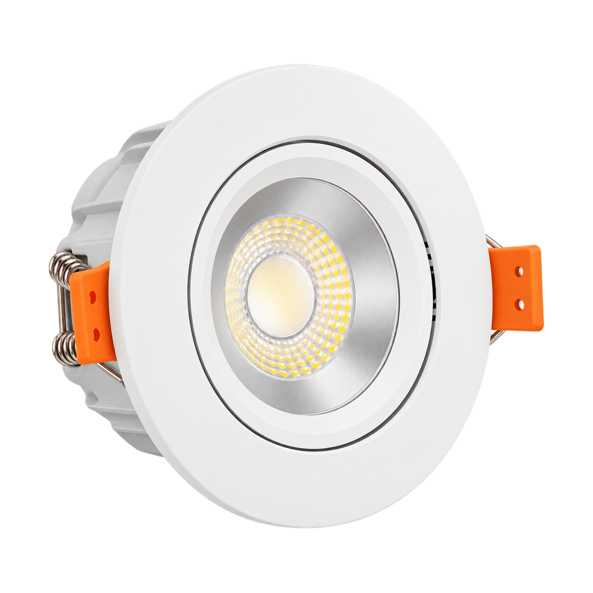 Recessed LED Downlights - 7W Dimmable - Cool White (4000K) on a transparent background