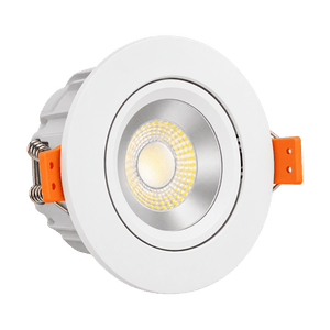 Recessed LED Downlights - 7W Dimmable - Cool White (4000K) on a transparent background