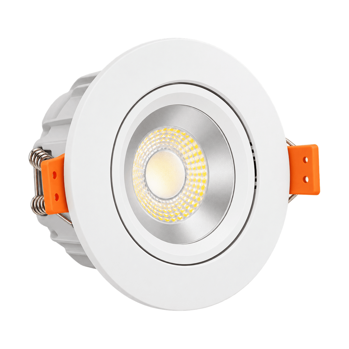 Recessed LED Downlights - 7W Dimmable - Cool White (4000K) on a white background