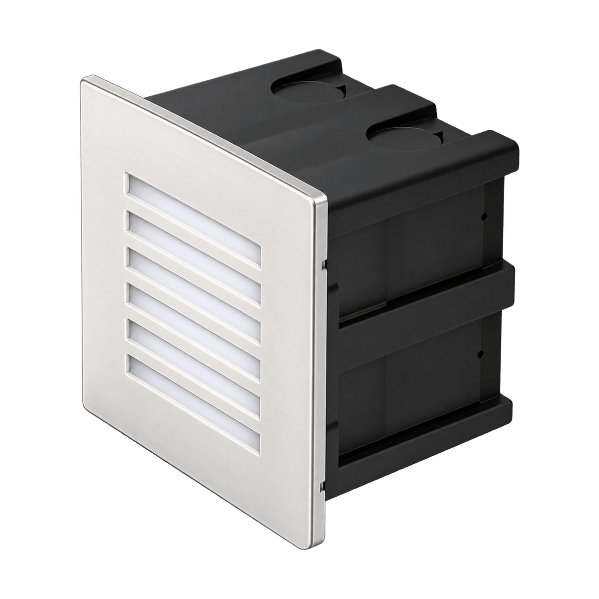 Recessed Grid Foot Light 80mm x 80mm - Cool White 4000K on a transparent background