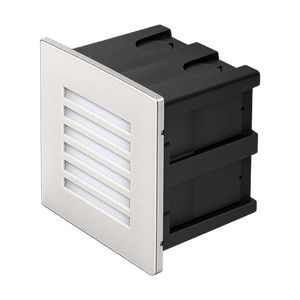 Recessed Grid Foot Light 80mm x 80mm - Cool White 4000K on a transparent background