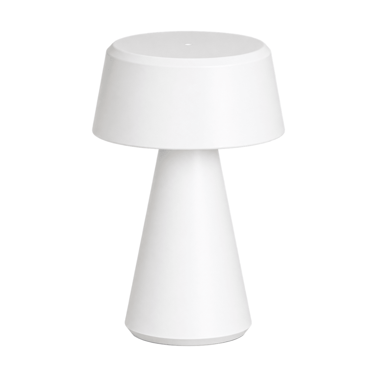 Montego LED Rechargeable Table Lamp - White on a white background