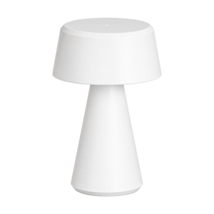 Montego LED Rechargeable Table Lamp - White on a white background