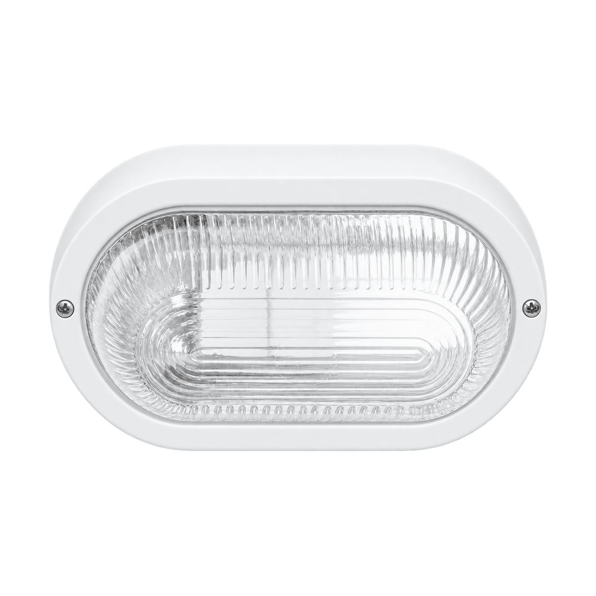 Outdoor Wall Light Gabriel White PVC with Clear Glass on a transparent background