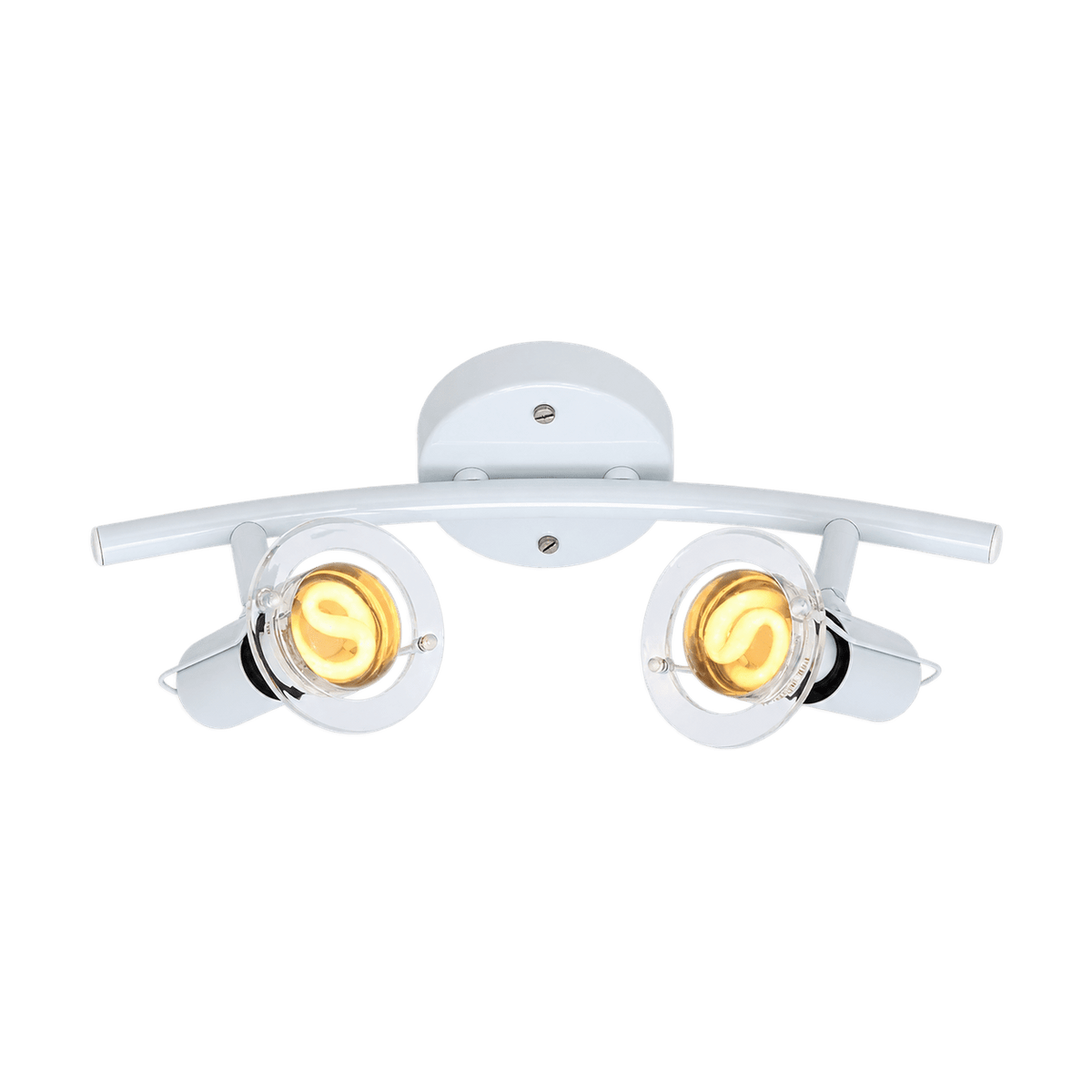 White Two-Light Indoor Spotlight on a transparent background