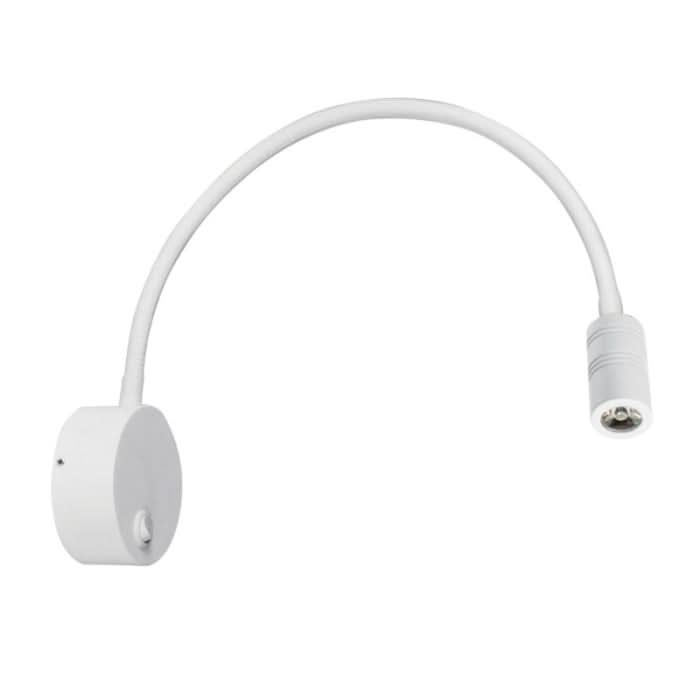 Nora White Reading Lamp - Flexible Arm