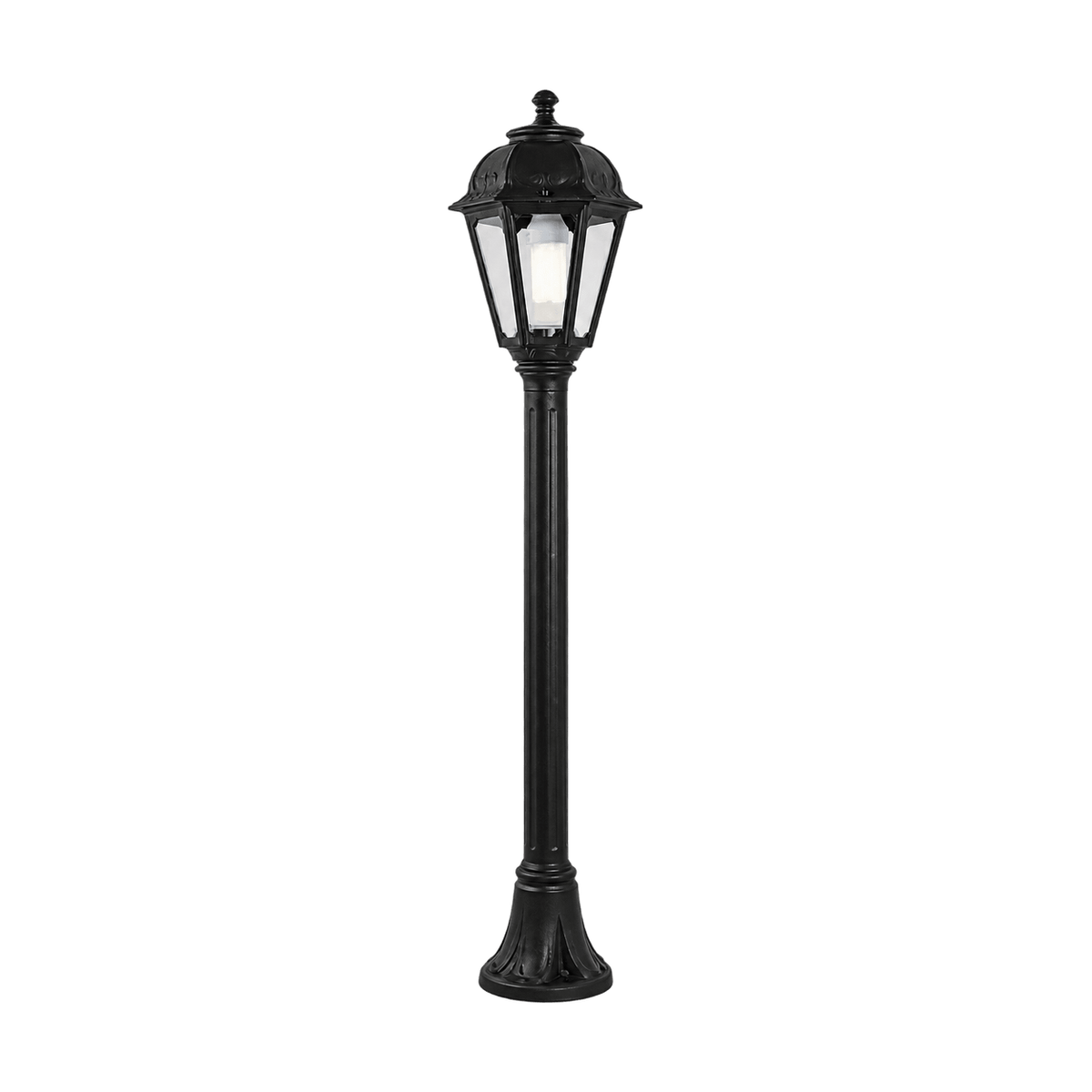 Fumagalli Mizar/Saba Outdoor Bollard - Black on a transparent background