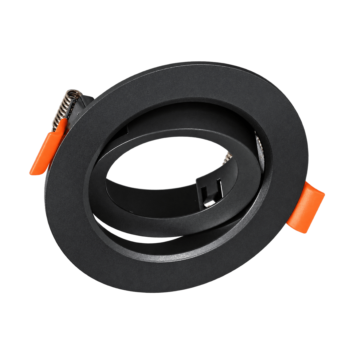 Black GU10 Recessed Downlight - DL630 on a transparent background