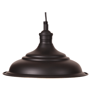 Ducasse Hanging Lamp Medium Matt Black installed in a believable interior or exterior setting