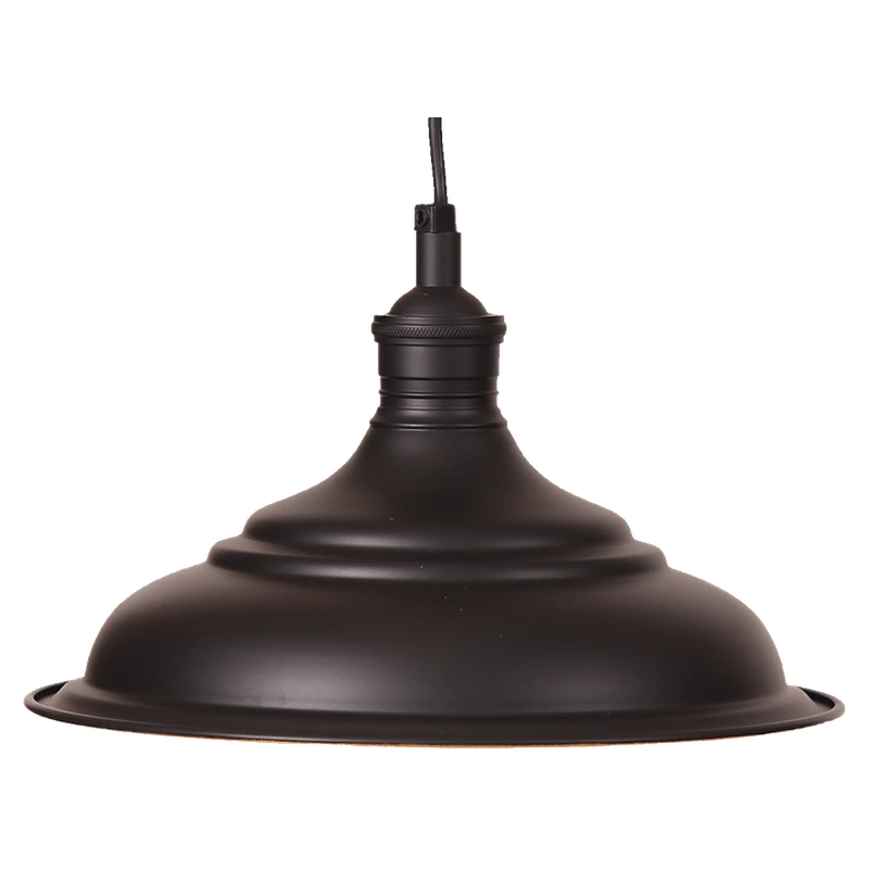 Ducasse Hanging Lamp Medium Matt Black installed in a believable interior or exterior setting