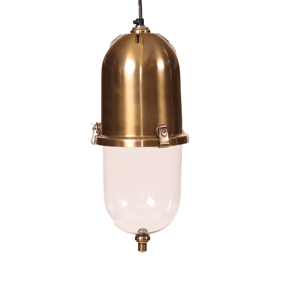 Skylar Hanging Lamp Antique Brass on transparent background, 1254 x 1254