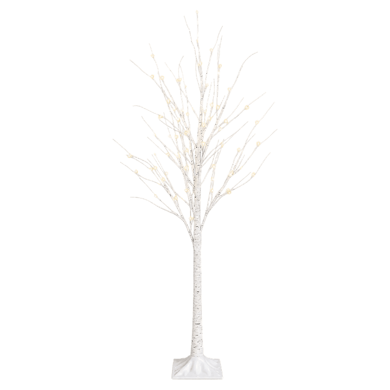 1.8M Warm White Birch LED Christmas Tree