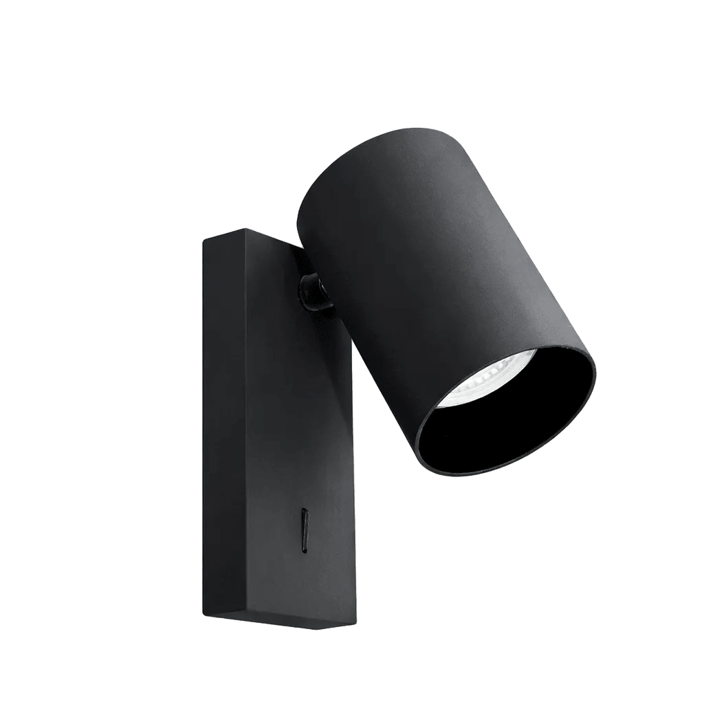 Lone Black Indoor LED Wall Light