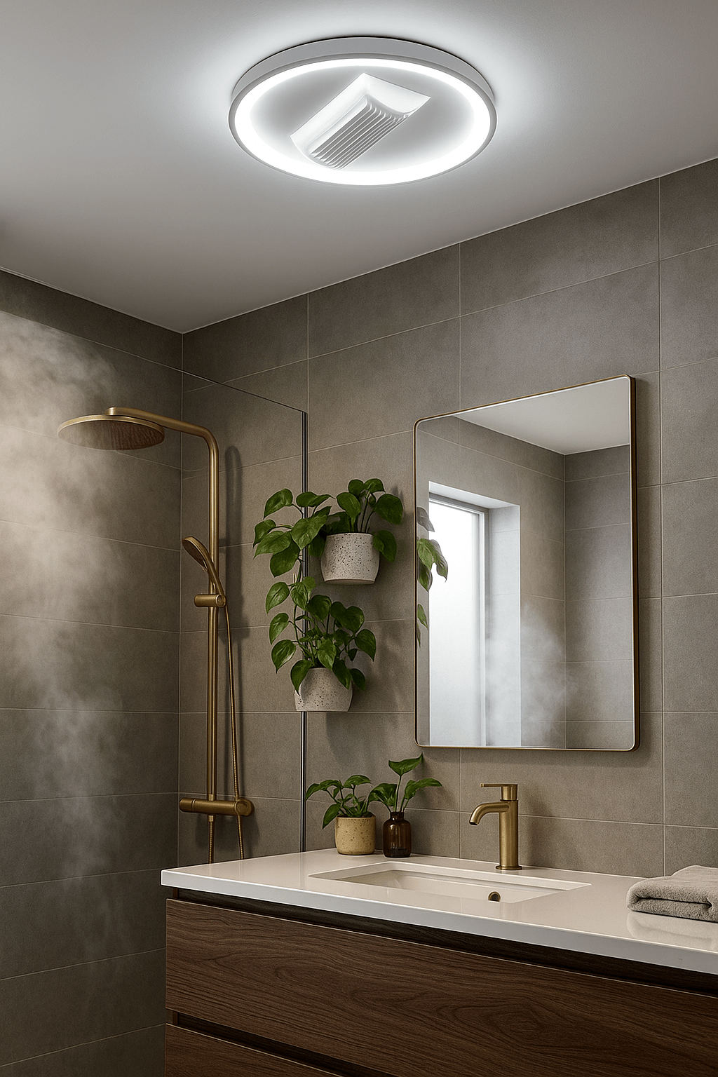 Round CCT LED Ceiling Fan with Remote Control