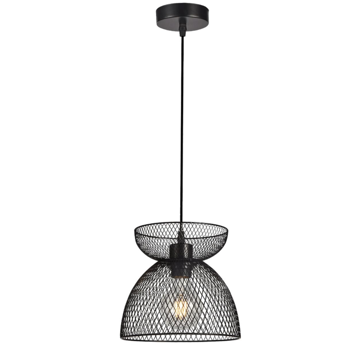 Black iron pendant light - transparent background, 1254 x 1254