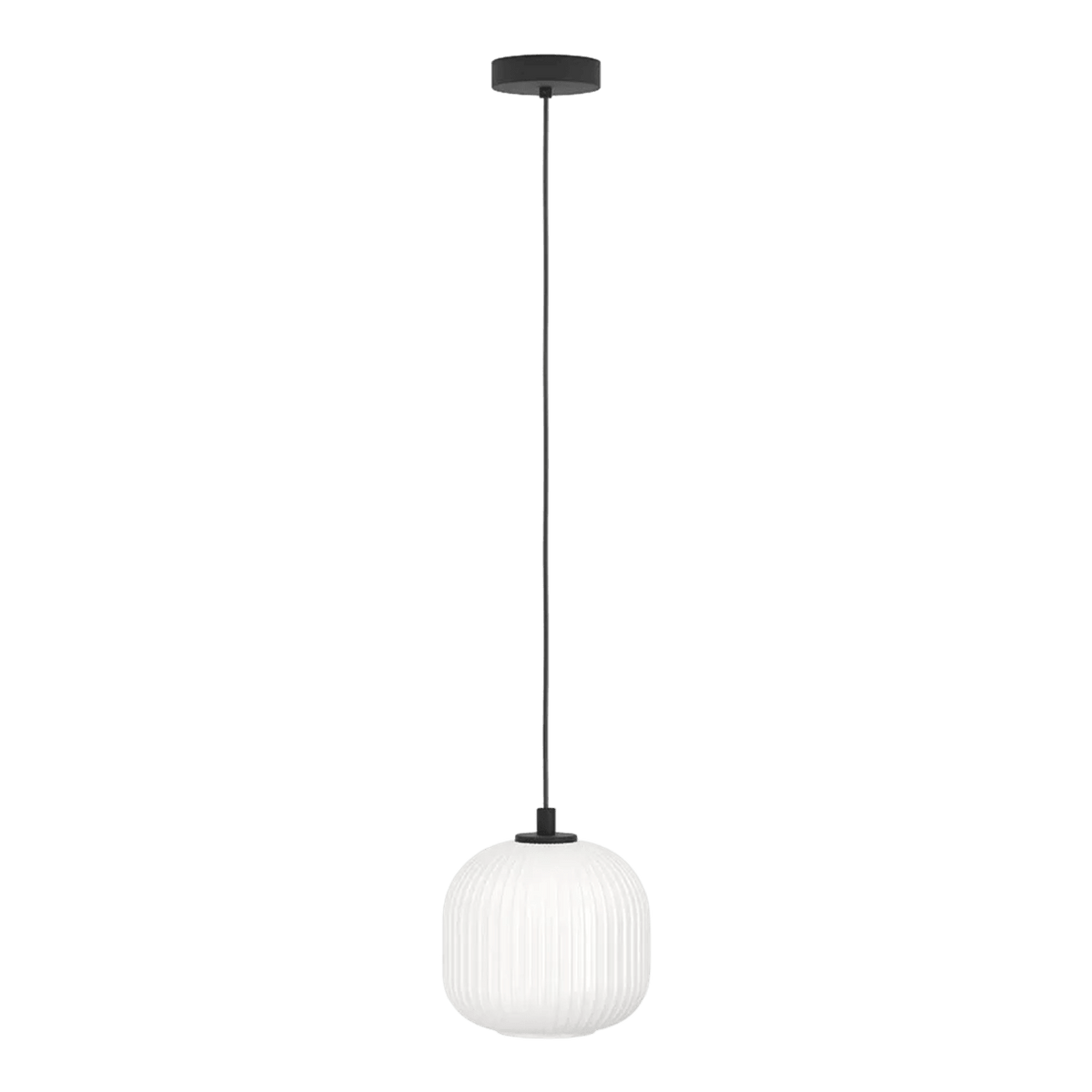 Black and white steel pendant light - transparent background, 1254 x 1254