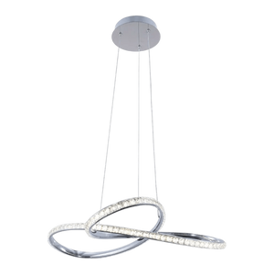 Brillia chrome pendant light - transparent background, 1254 x 1254