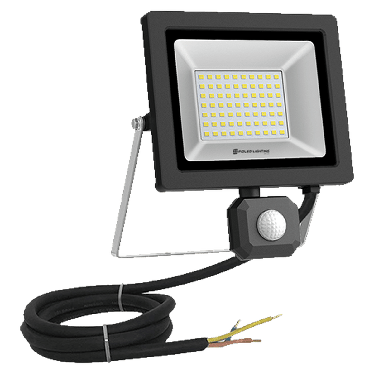 50W Nano Evo Sensor IP65 Floodlight - transparent background, 1254 x 1254