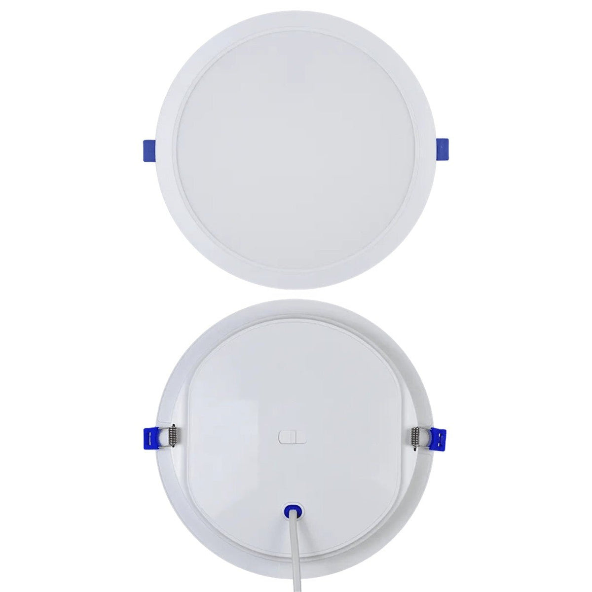 24W Luka CCT LED recessed round panel - white background, 1254 x 1254