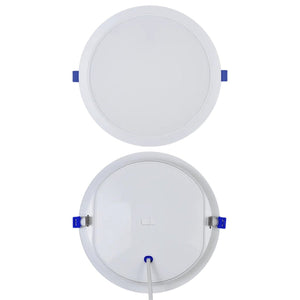 24W Luka CCT LED recessed round panel - white background, 1254 x 1254