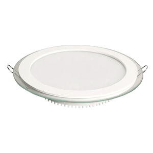 6W round LED downlight with glass trim - transparent background, 1254 x 1254
