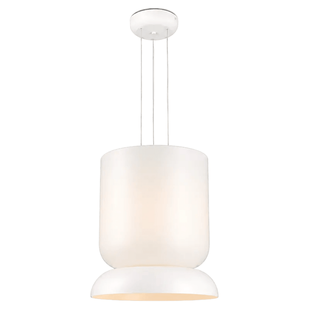 Strata 6 opal glass pendant light - transparent background, 1254 x 1254