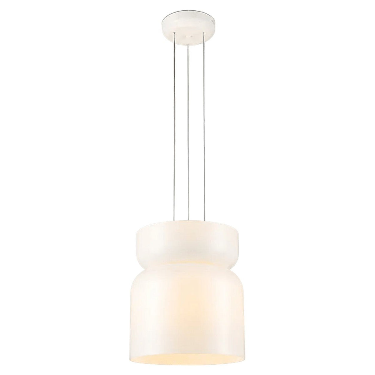Strata 5 opal glass pendant light - white background, 1254 x 1254