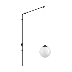 Black Rondo3 Pendant Light on a white background