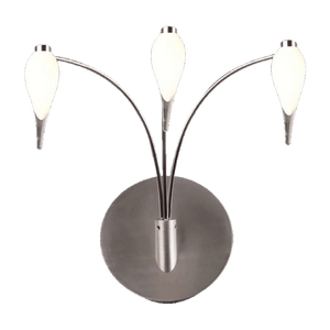 G4 Bi-Pin Small 3 Drop Glass Wall Light