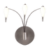 G4 Bi-Pin Small 3 Drop Glass Wall Light