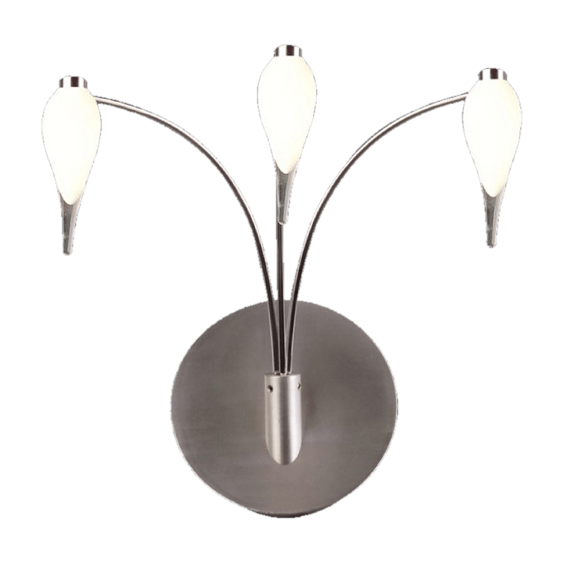 G4 Bi-Pin Small 3 Drop Glass Wall Light