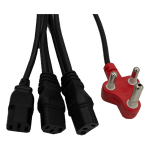 3-Head Computer Power Cable, 3.8m - product image