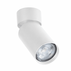 White ceiling light fixture on a white background