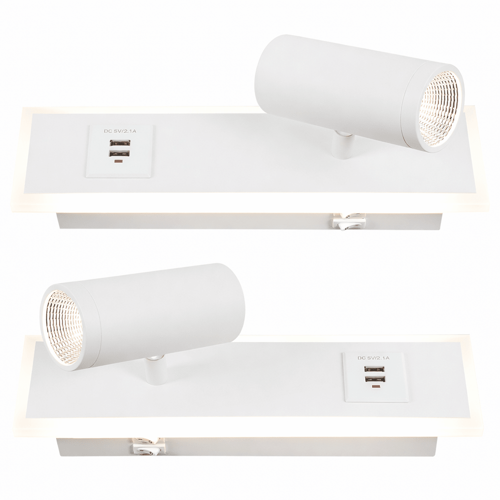 LED Wall Light - Bedside Wall Light (2 Pack)