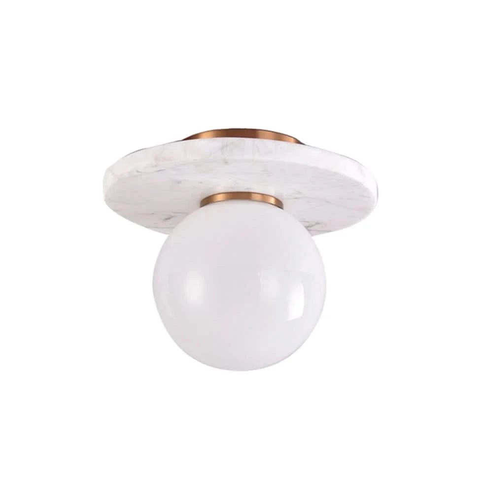 Pascal White Marble Ceiling Light