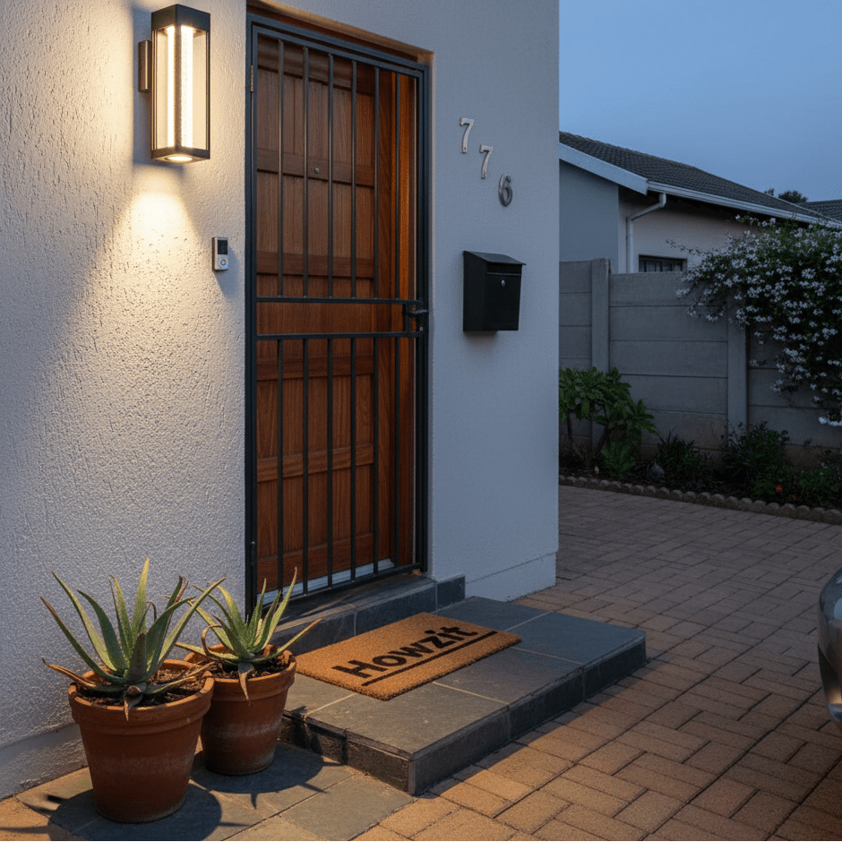 L578 Black LED Outdoor Wall Light IP44